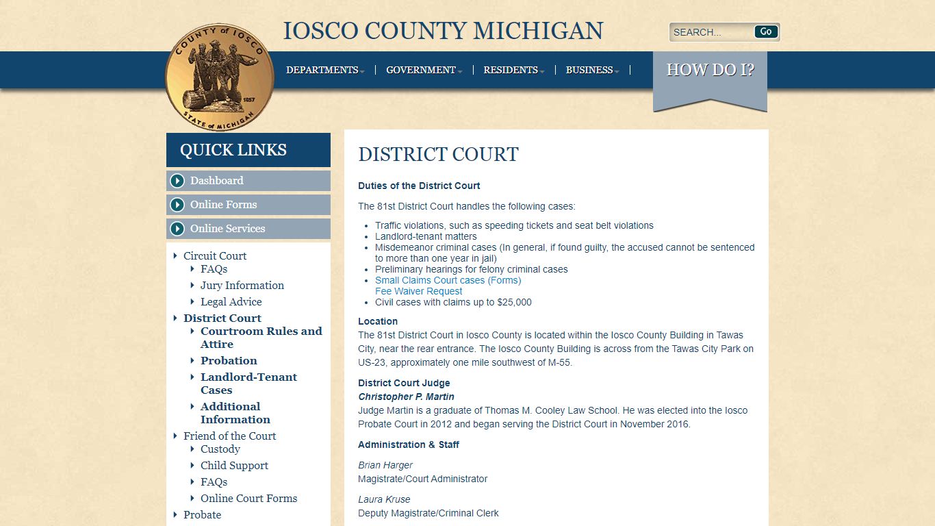 District Court - Iosco County