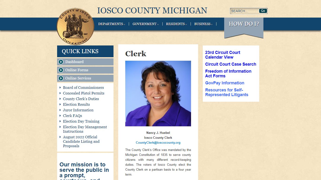 Clerk - Iosco County